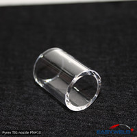 WP17/18/26 TIG torch 10# Clear Pyrex Nozzle TIG Quartz Glass
